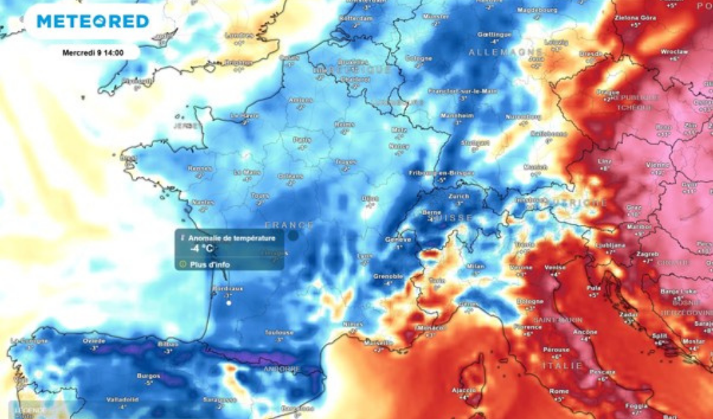 Météo de la semaine en France : dégringolade des températures, puis retour rapide de la chaleur